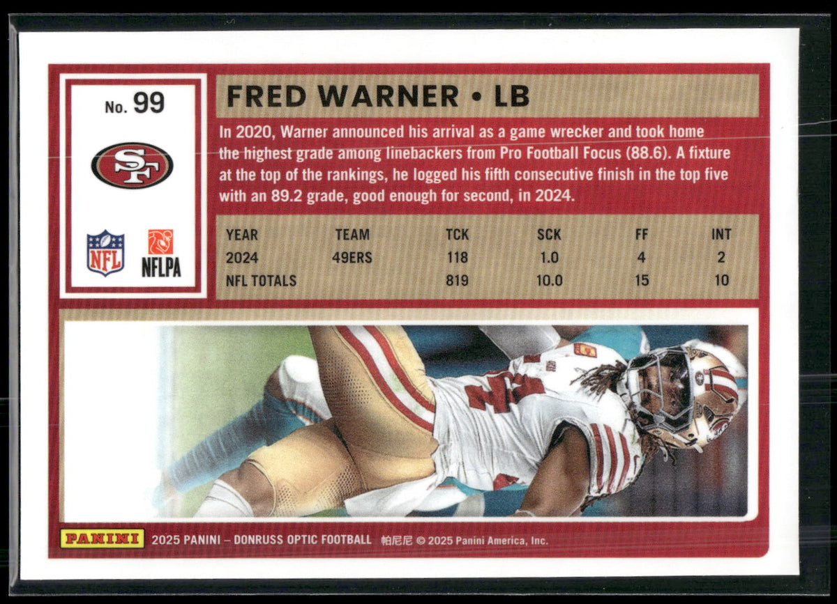 2025 Donruss Optic #99 Fred Warner