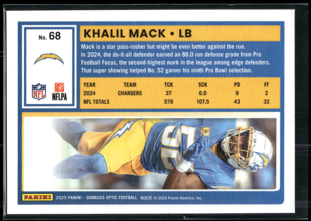 2025 Donruss Optic #68 Khalil Mack