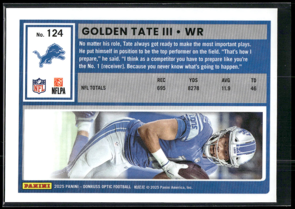 2025 Donruss Optic #124 Golden Tate III