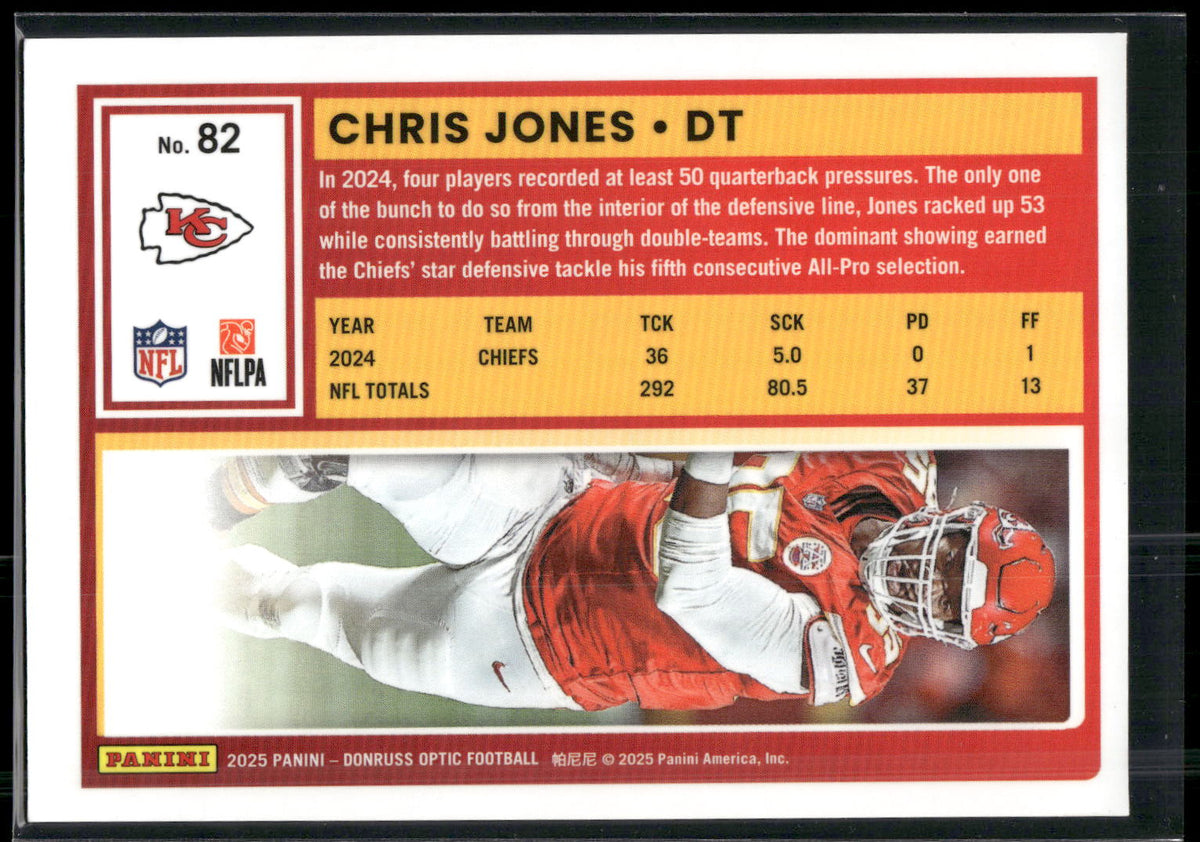 2025 Donruss Optic #82 Chris Jones