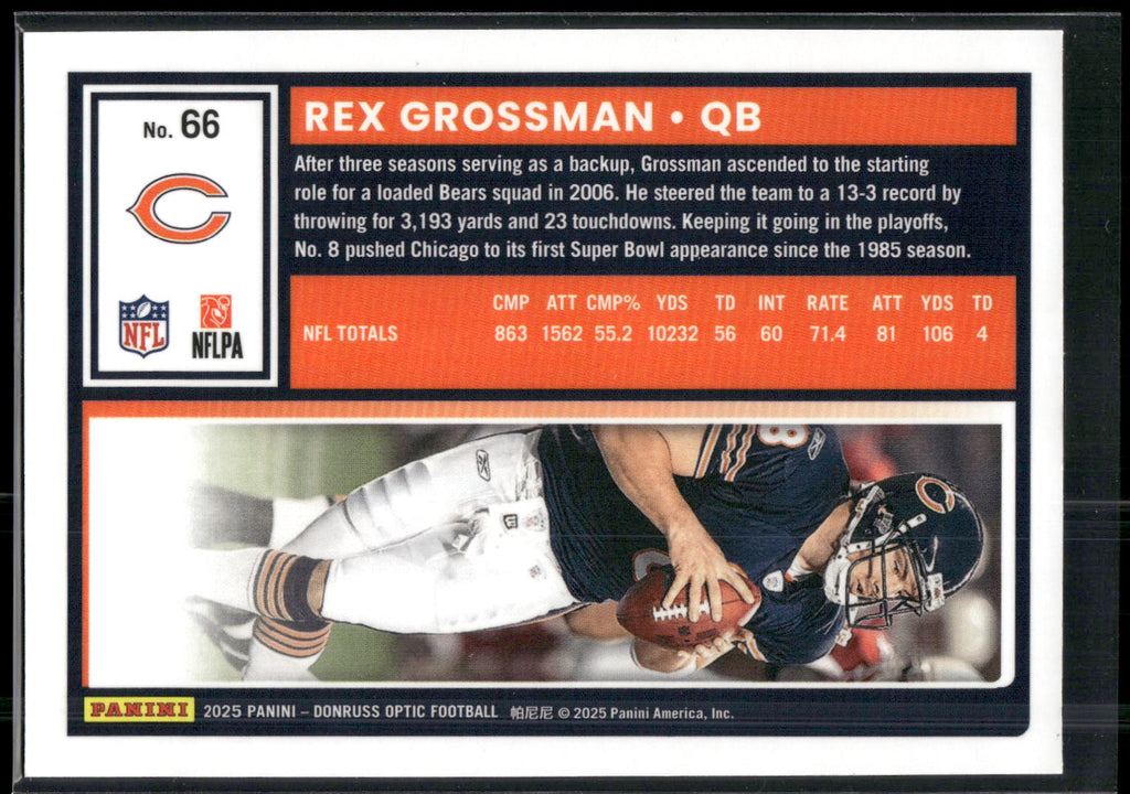 2025 Donruss Optic #66 Rex Grossman