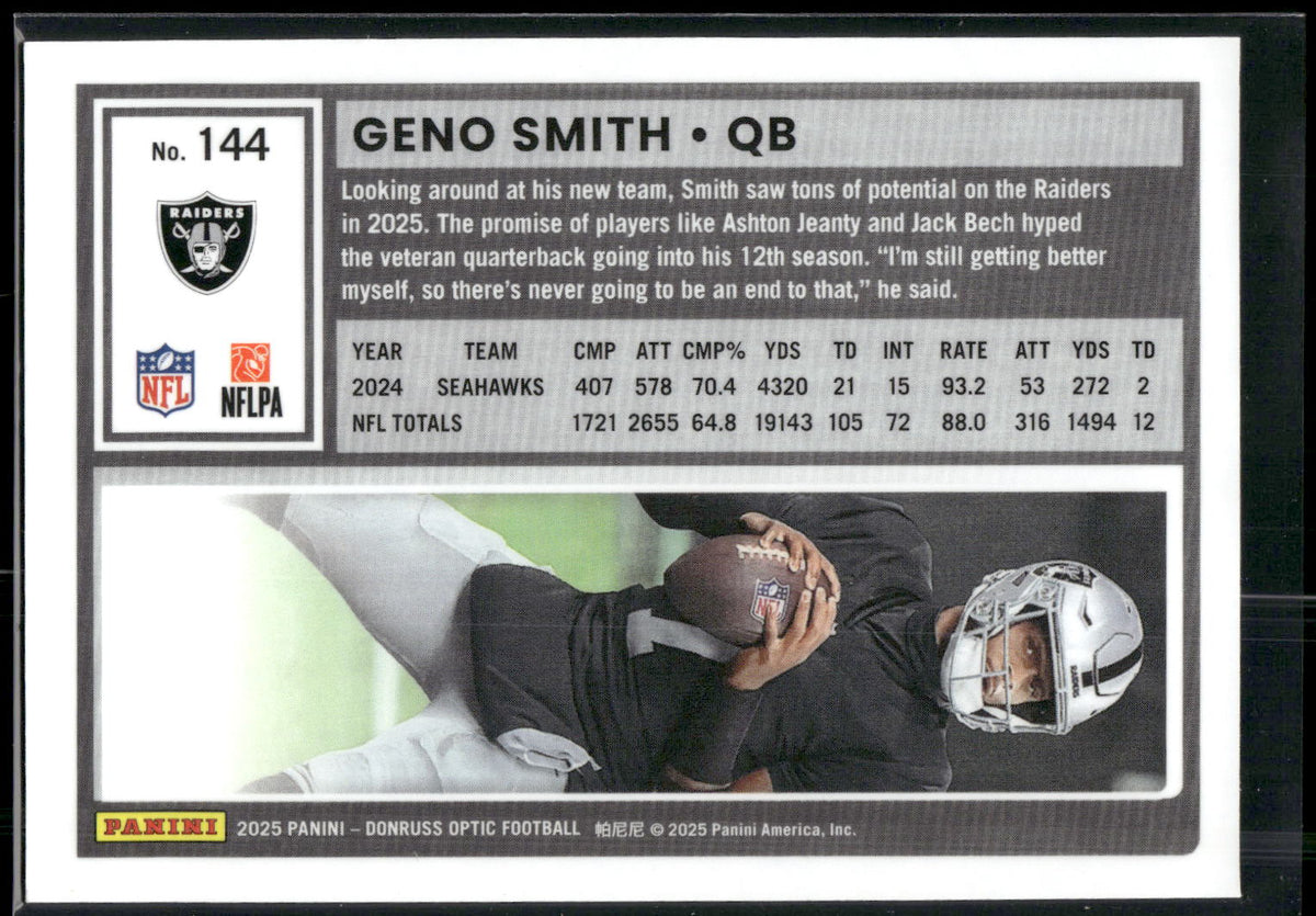 2025 Donruss Optic #144 Geno Smith