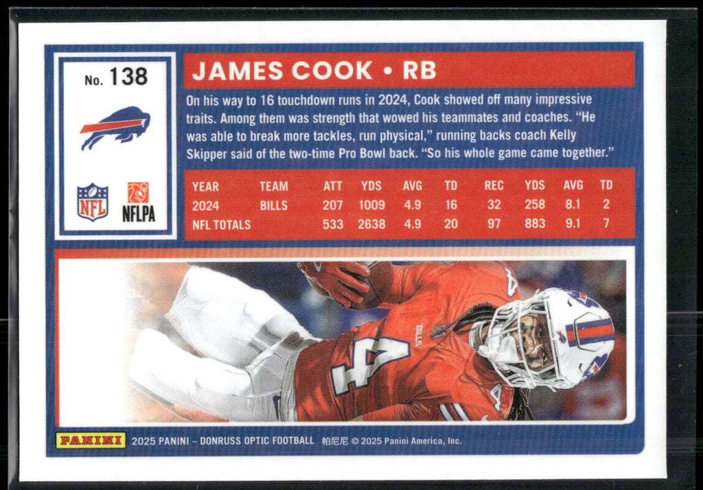 2025 Donruss Optic #138 James Cook