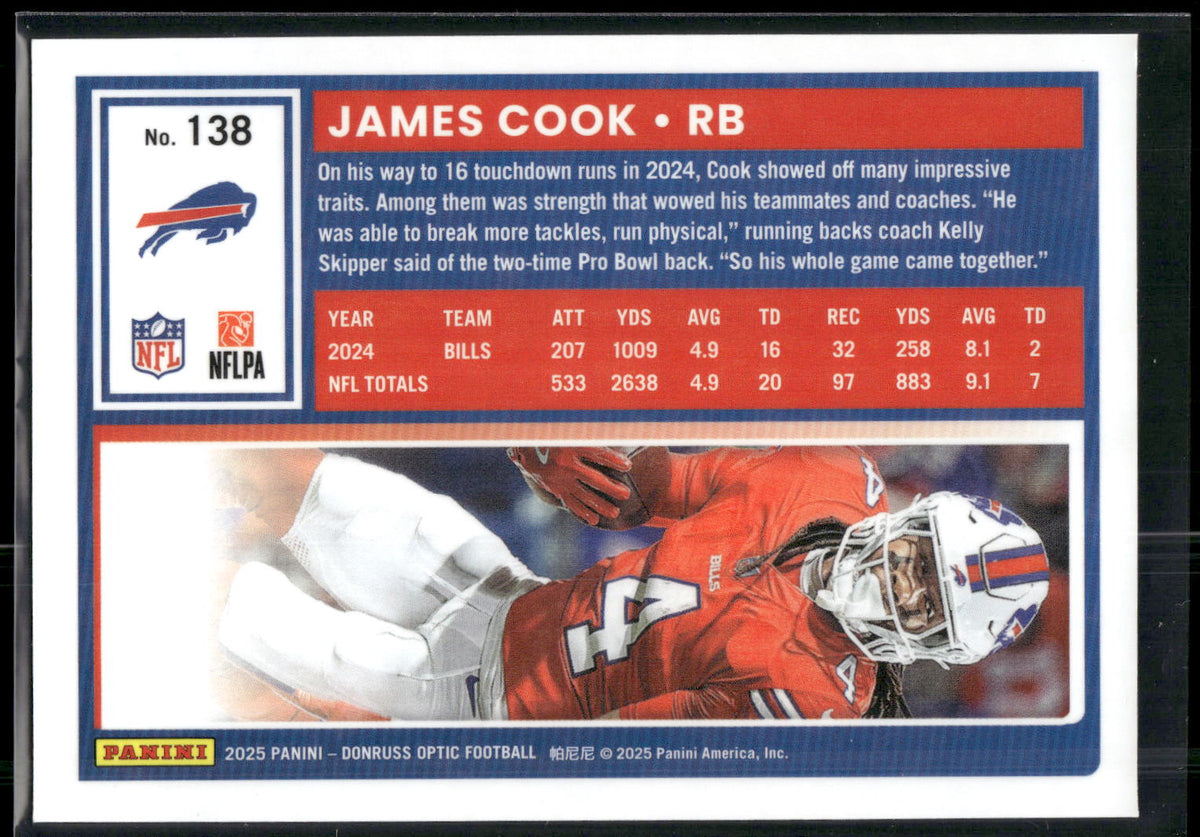 2025 Donruss Optic #138 James Cook