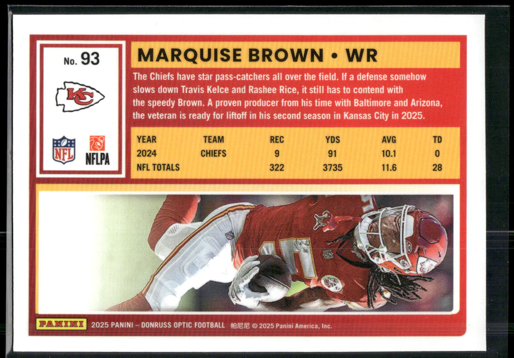 2025 Donruss Optic #93 Marquise Brown