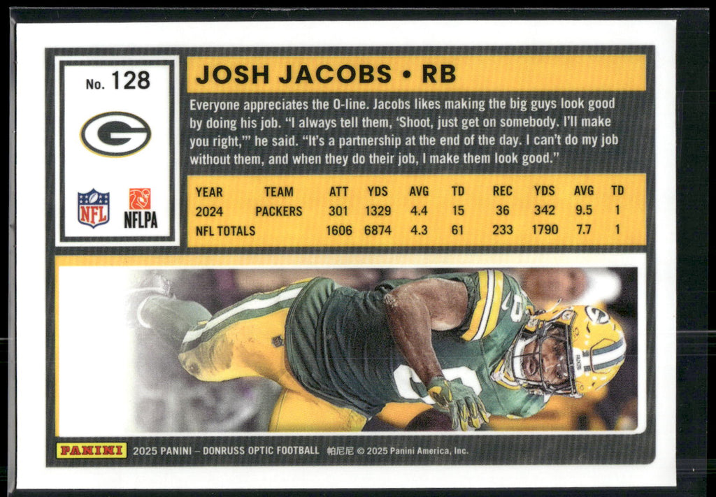 2025 Donruss Optic #128 Josh Jacobs