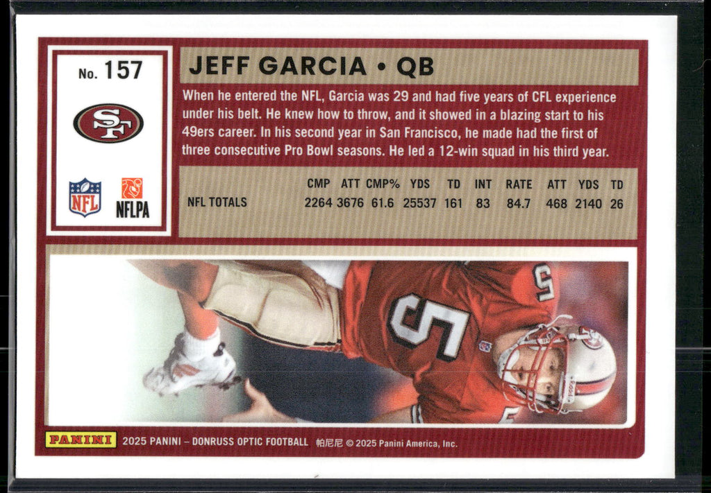 2025 Donruss Optic #157 Jeff Garcia