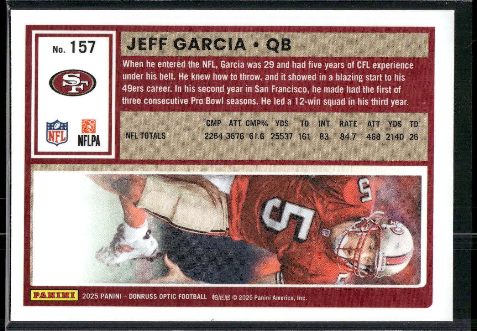 2025 Donruss Optic #157 Jeff Garcia