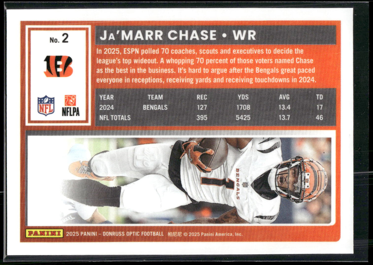 2025 Donruss Optic #2 Ja'Marr Chase