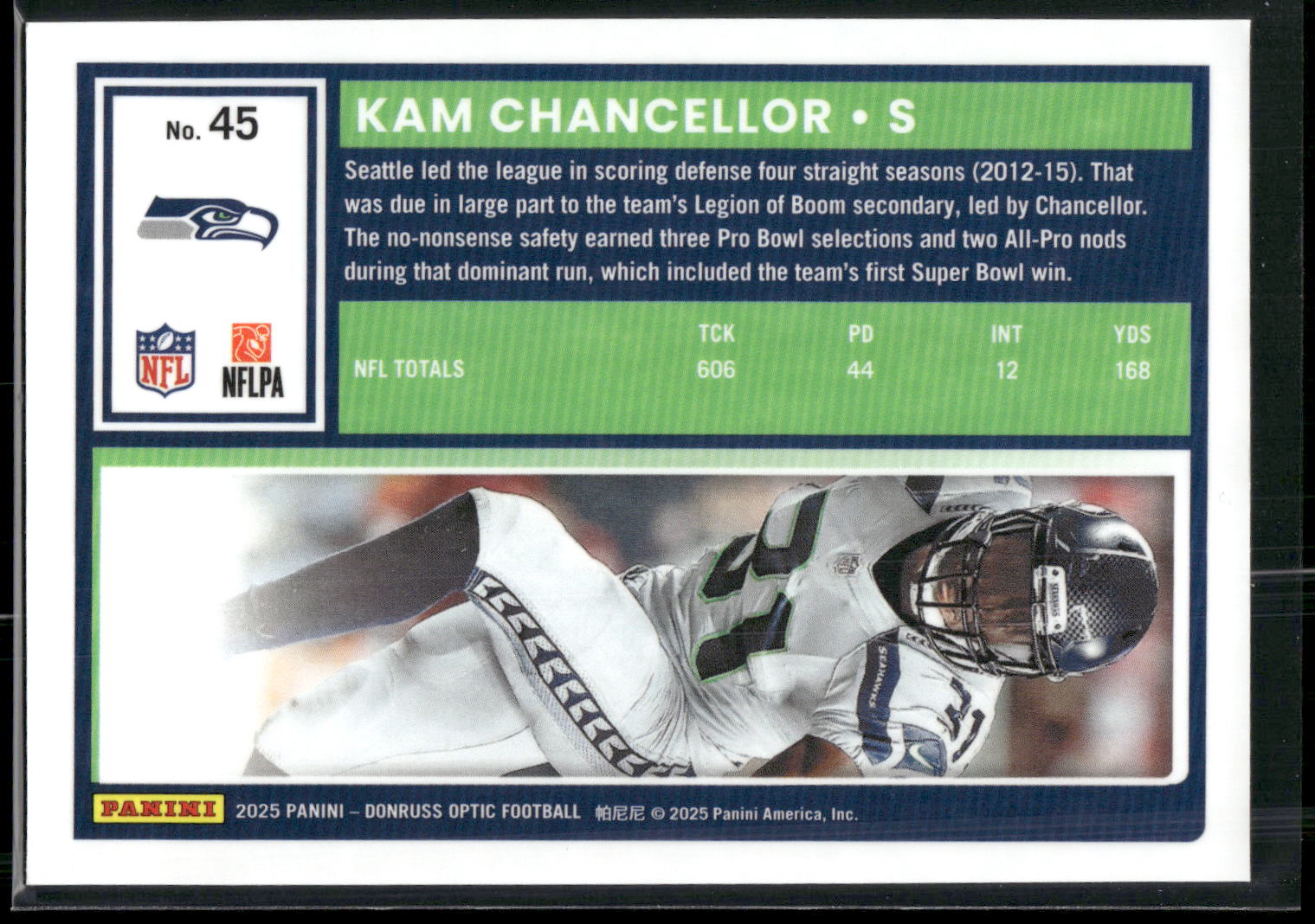 2025 Donruss Optic #45 Kam Chancellor