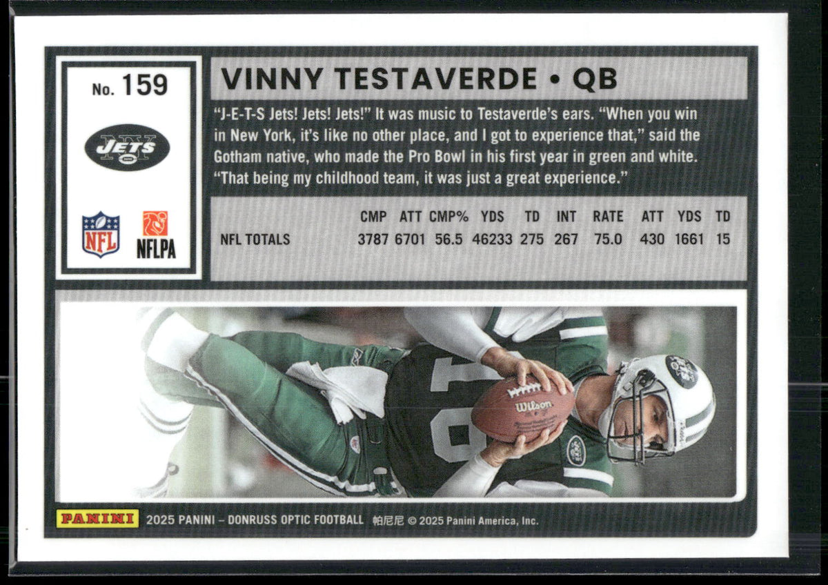 2025 Donruss Optic #159 Vinny Testaverde