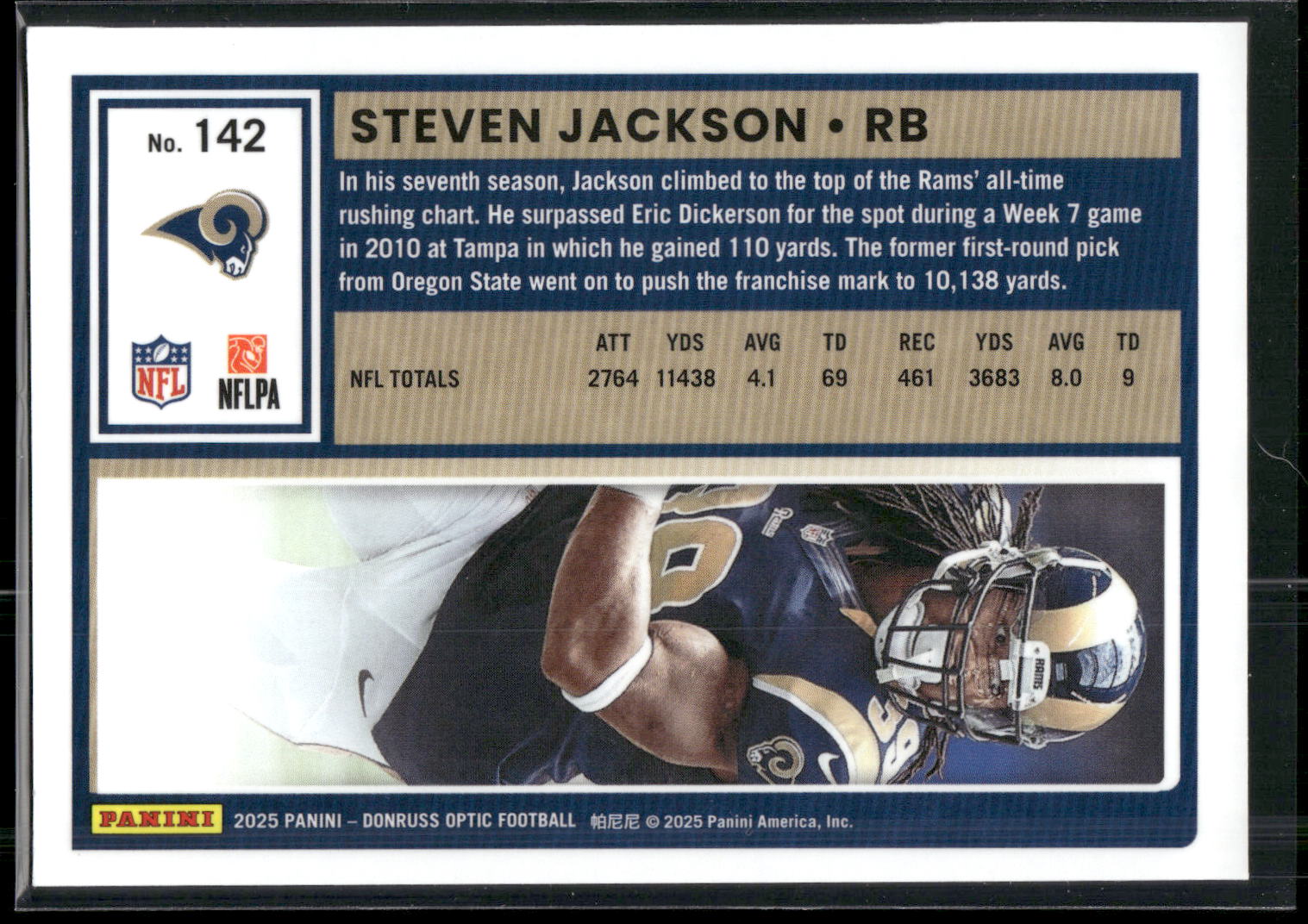 2025 Donruss Optic #142 Steven Jackson