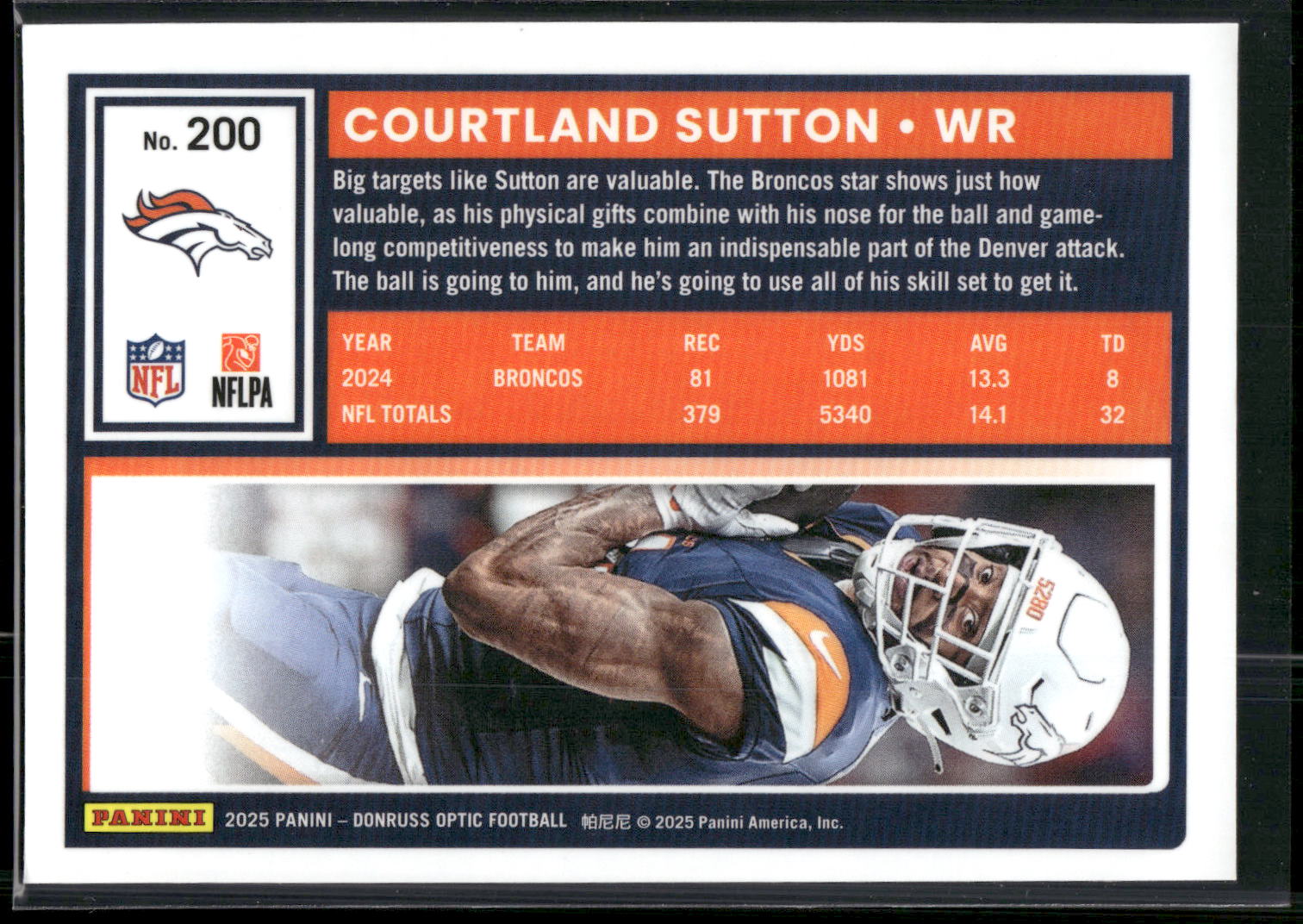 2025 Donruss Optic #200 Courtland Sutton
