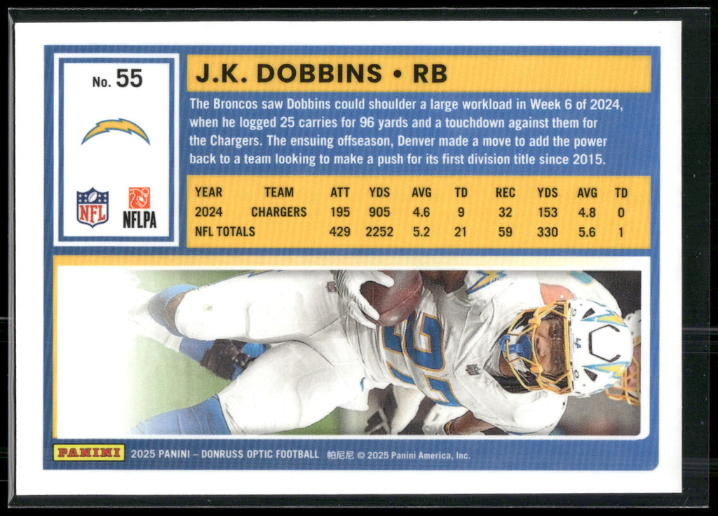 2025 Donruss Optic #55 J.K. Dobbins