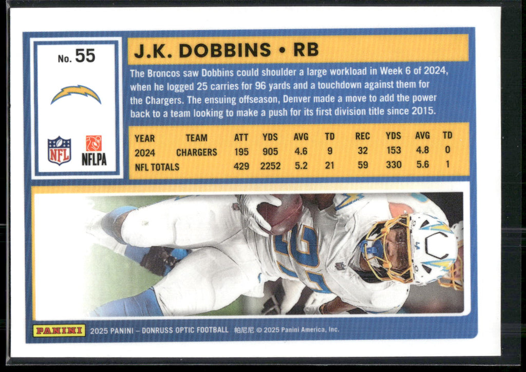 2025 Donruss Optic #55 J.K. Dobbins