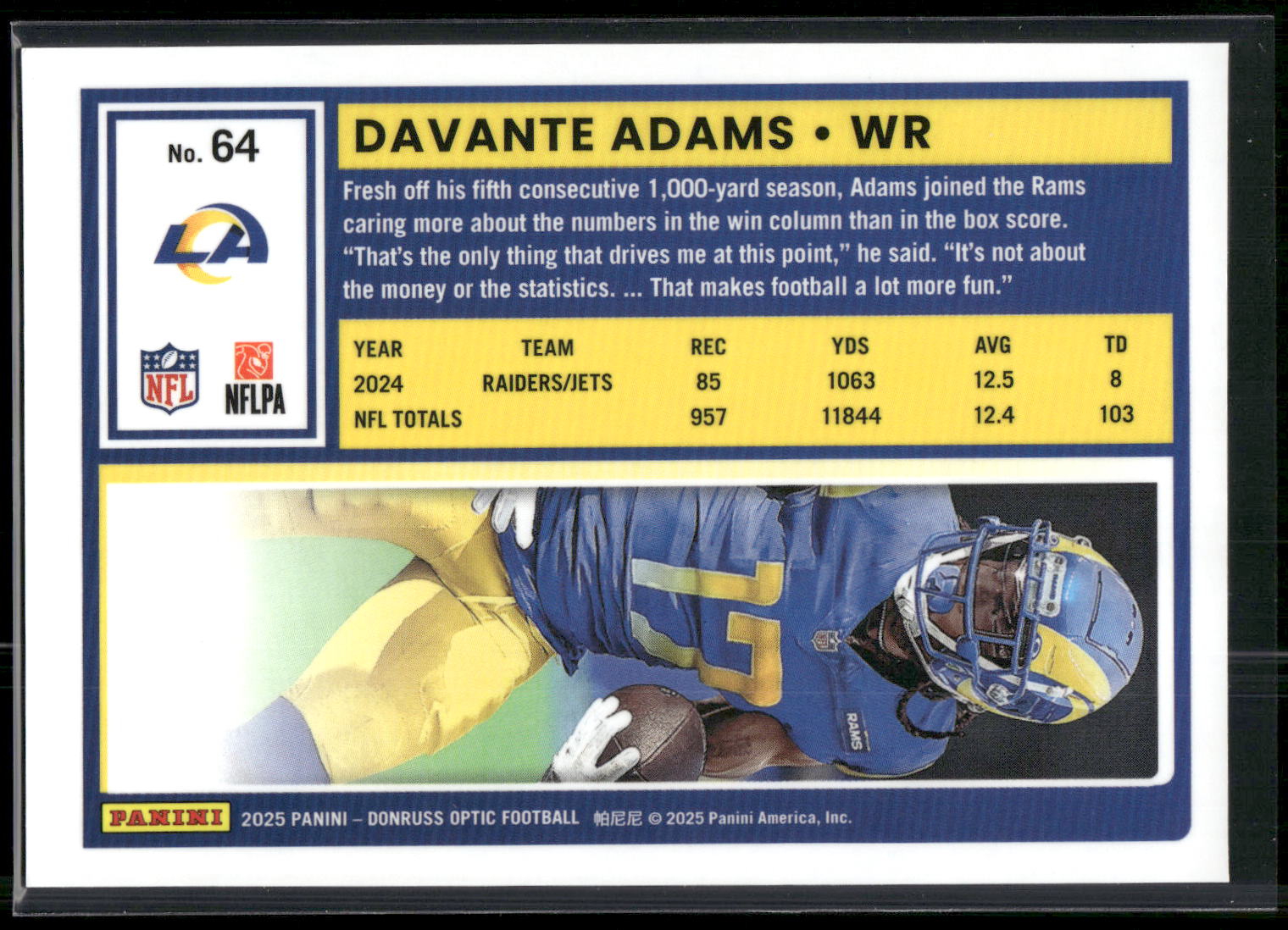2025 Donruss Optic #64 Davante Adams