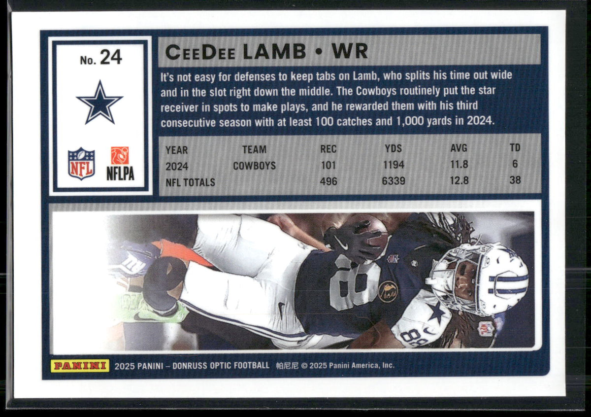 2025 Donruss Optic #24 CeeDee Lamb