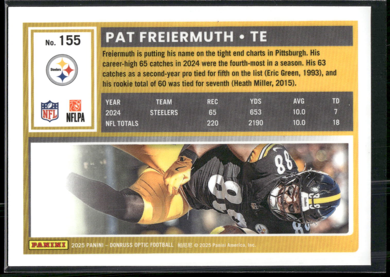 2025 Donruss Optic #155 Pat Freiermuth