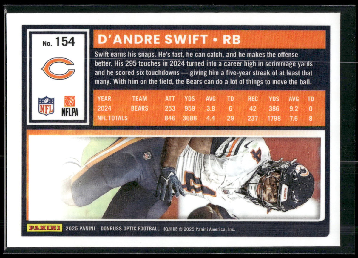 2025 Donruss Optic #154 D'Andre Swift