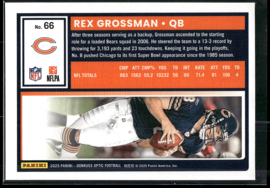 2025 Donruss Optic #66 Rex Grossman