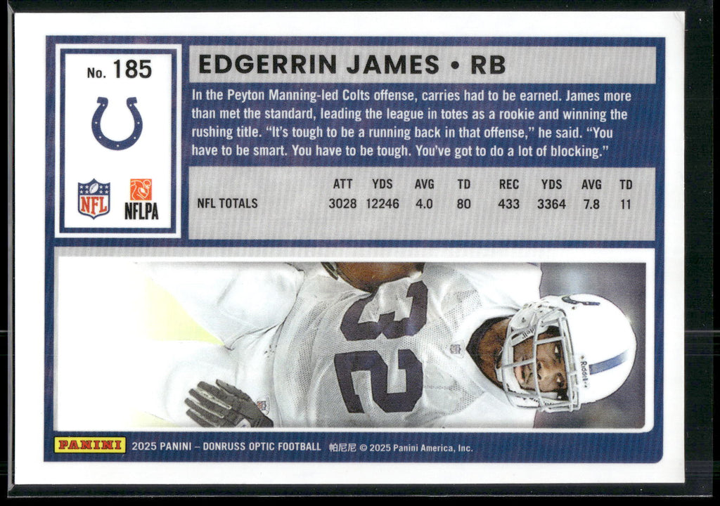 2025 Donruss Optic #185 Edgerrin James