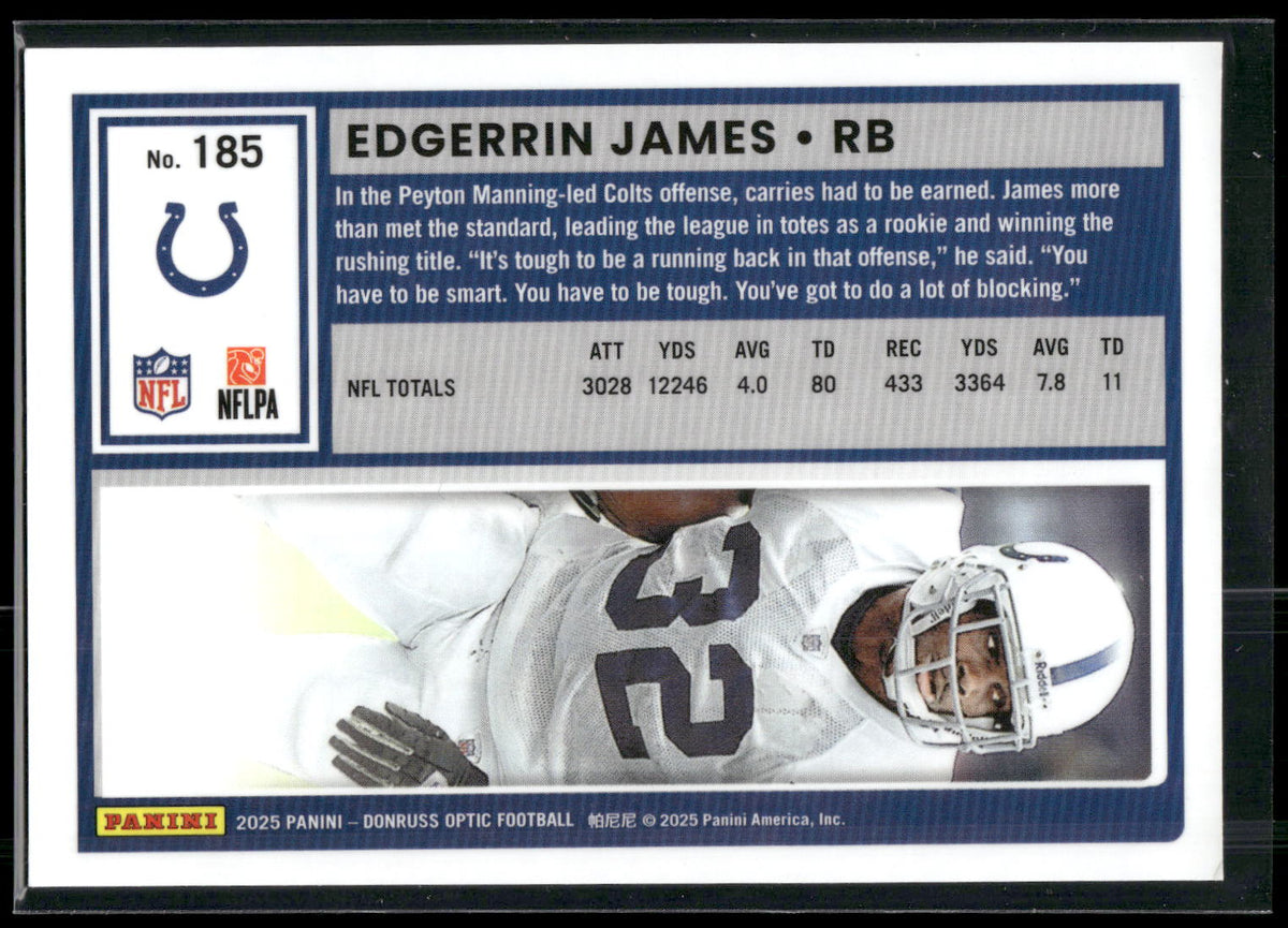 2025 Donruss Optic #185 Edgerrin James