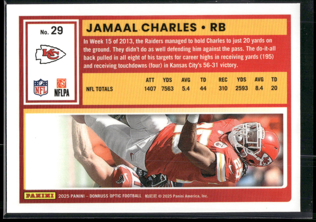 2025 Donruss Optic #29 Jamaal Charles