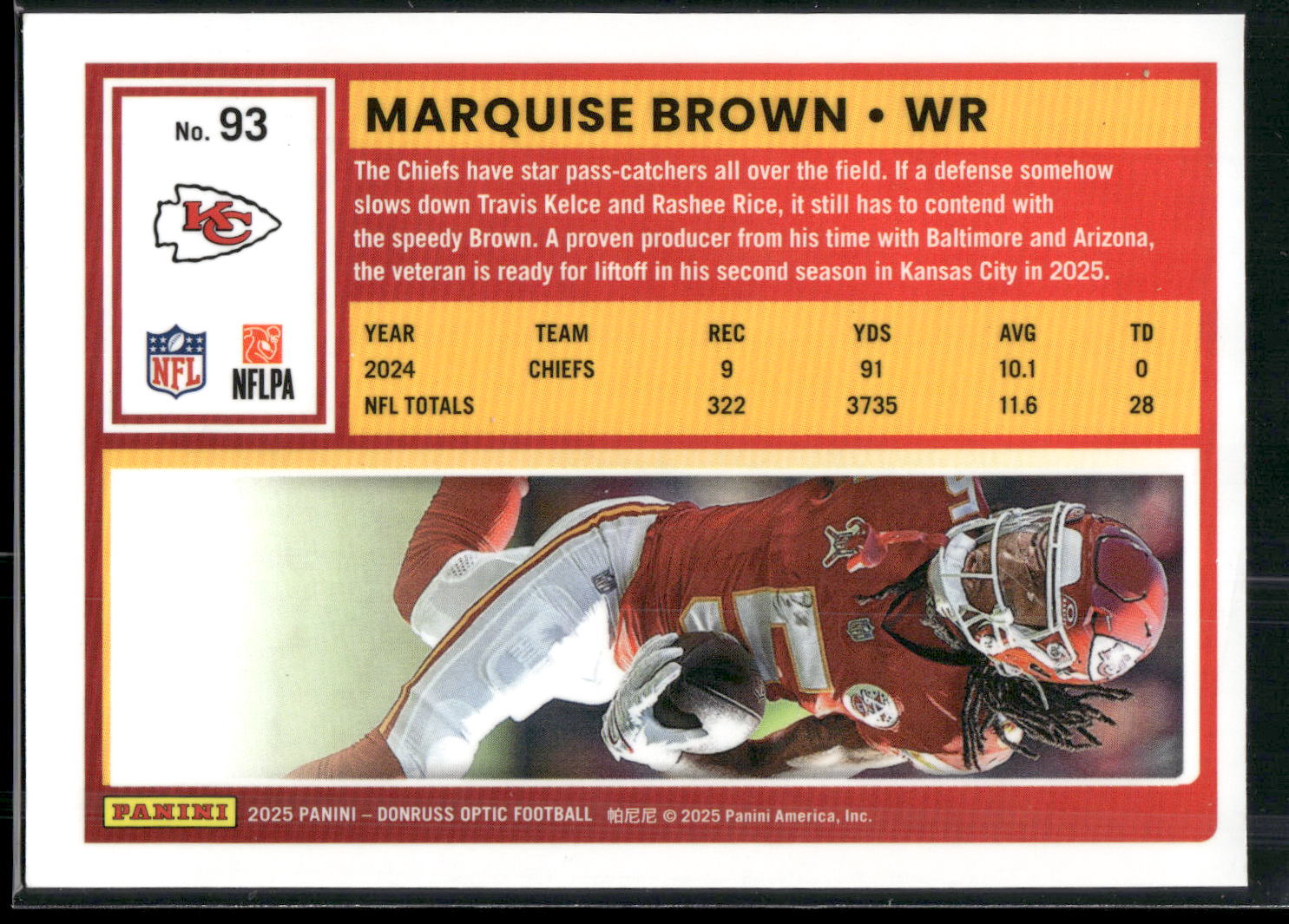 2025 Donruss Optic #93 Marquise Brown