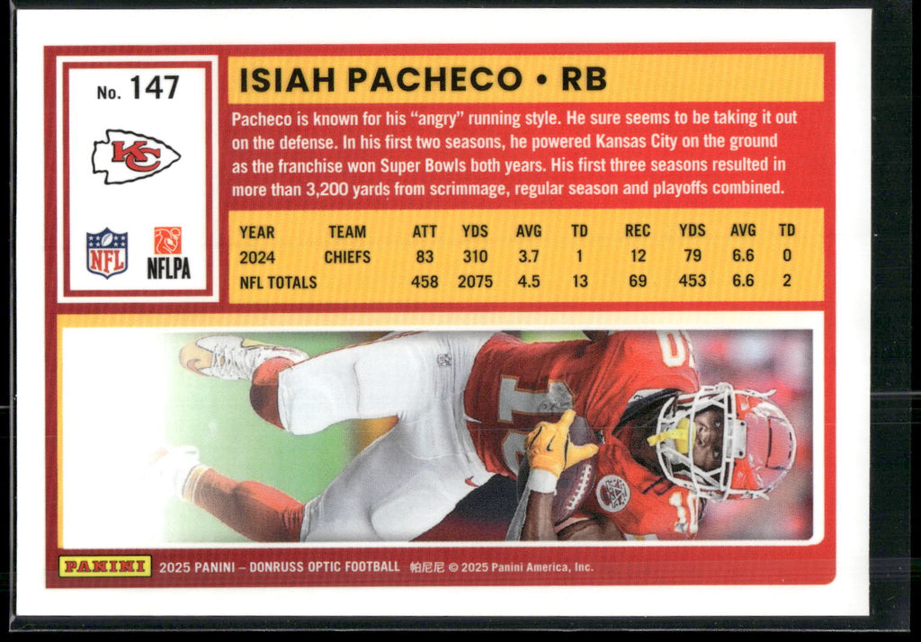 2025 Donruss Optic #147 Isiah Pacheco
