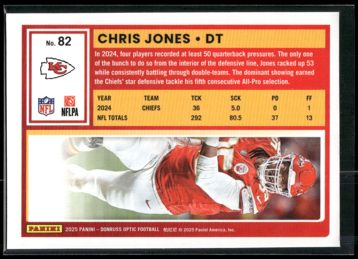 2025 Donruss Optic #82 Chris Jones