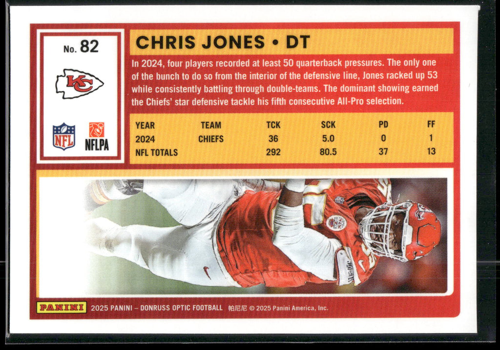 2025 Donruss Optic #82 Chris Jones