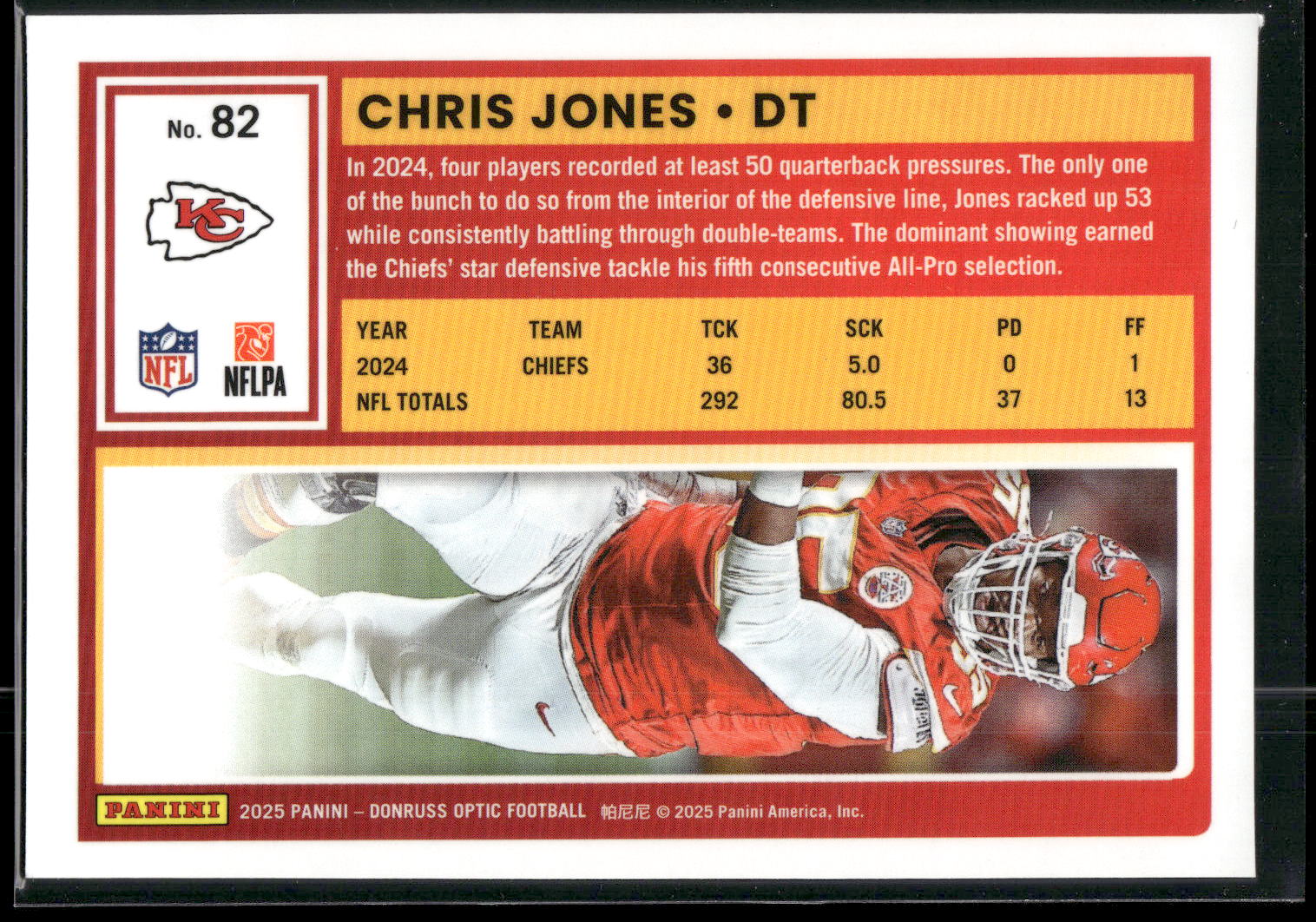 2025 Donruss Optic #82 Chris Jones