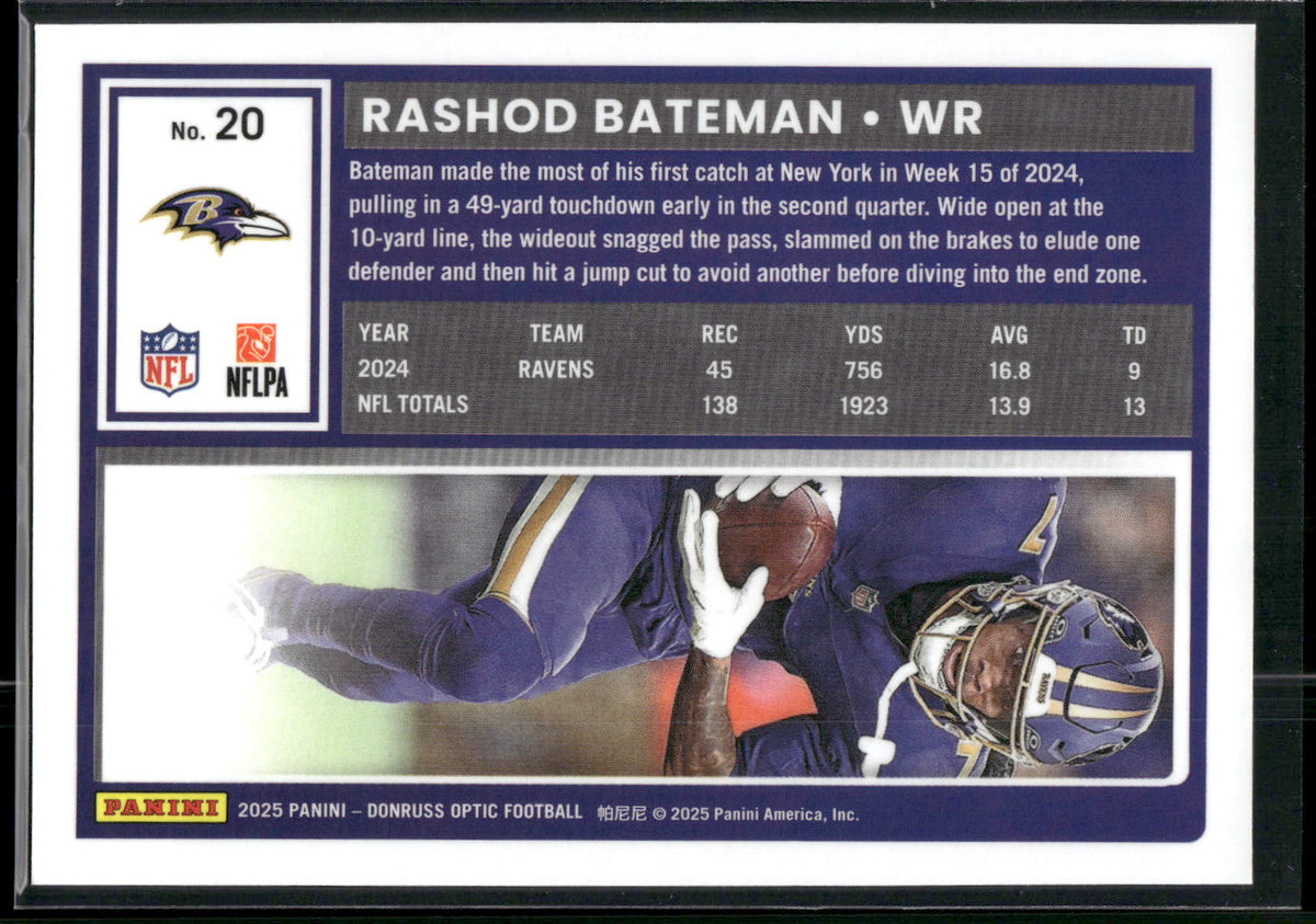 2025 Donruss Optic #20 Rashod Bateman