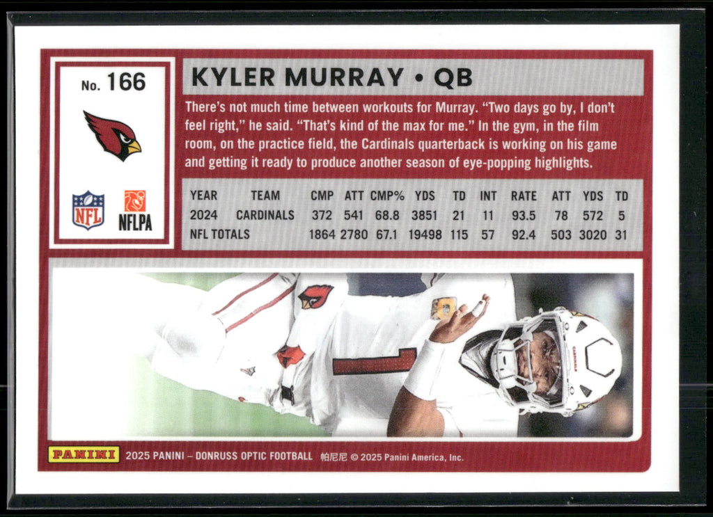 2025 Donruss Optic #166 Kyler Murray