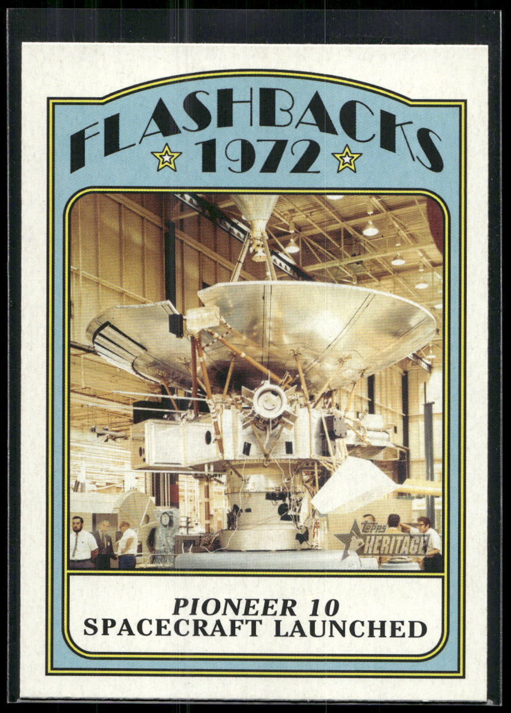 2021 Topps Heritage #NF-PIO Pioneer 10 Spacecraft Launched News Flashbacks