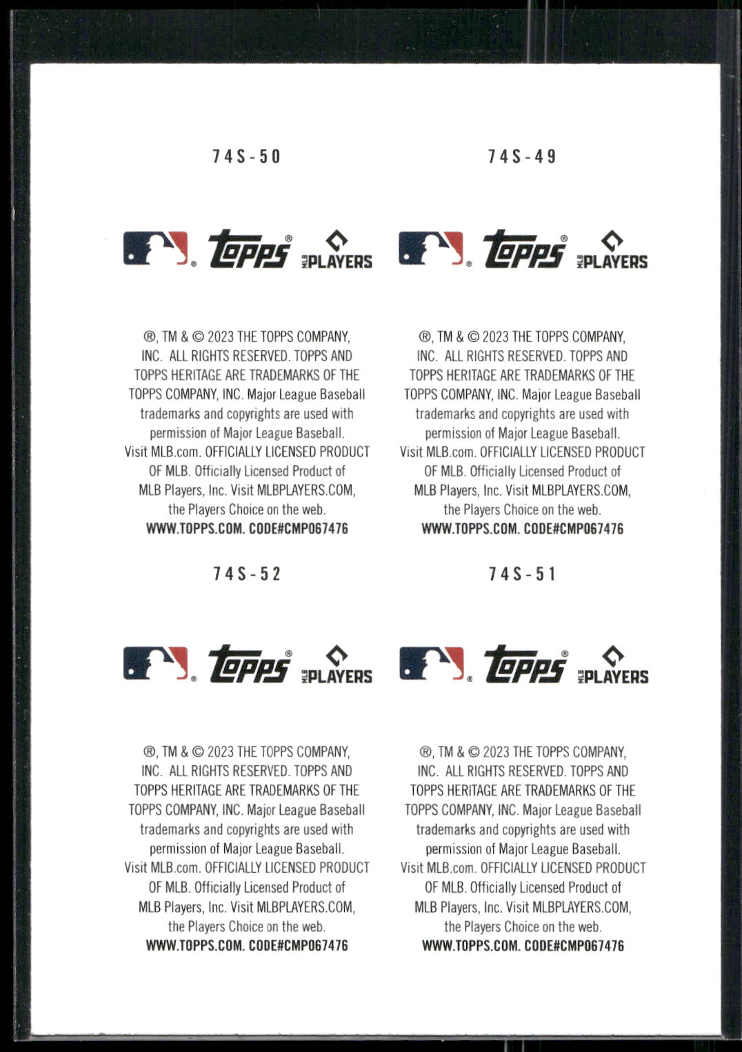2023 Topps Tommy Henry Gabriel Moreno Corbin Carroll Dominic Fletcher Stamp
