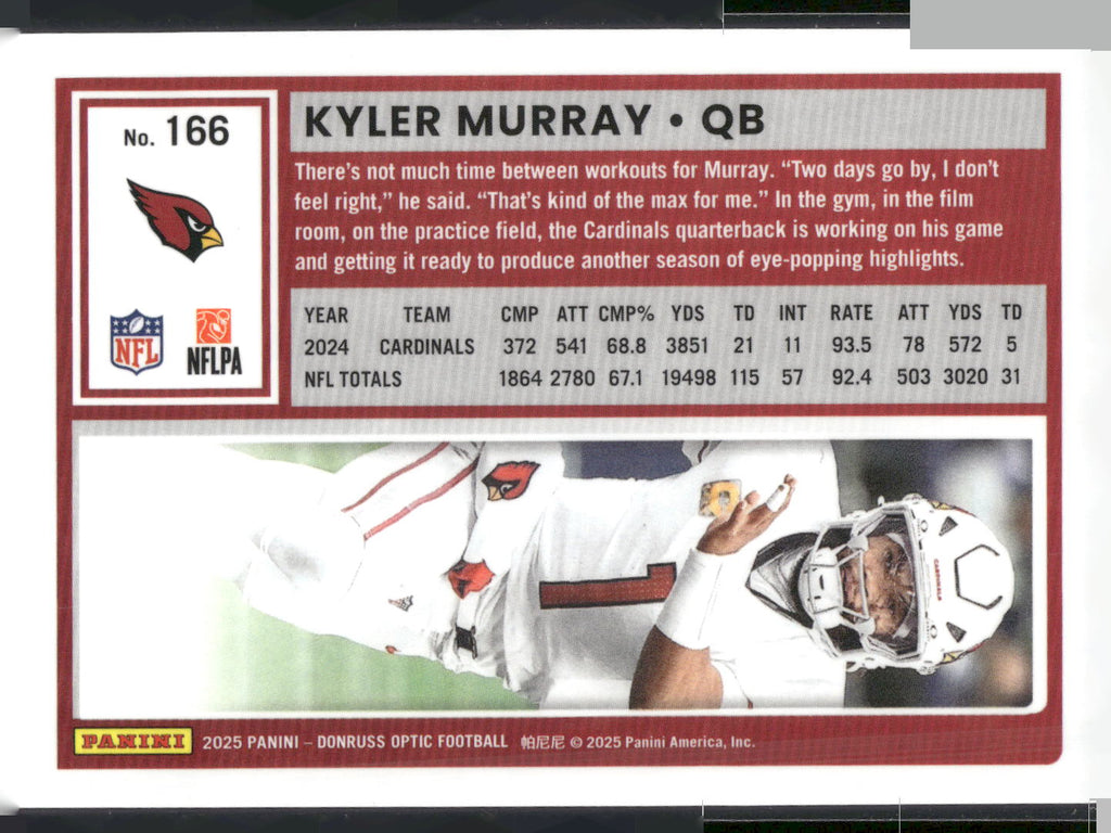 2025 Donruss Optic #166 Kyler Murray