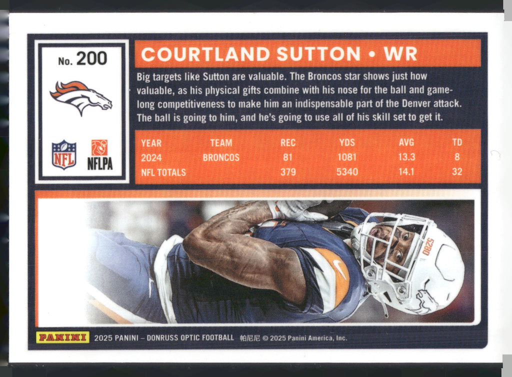2025 Donruss Optic #200 Courtland Sutton