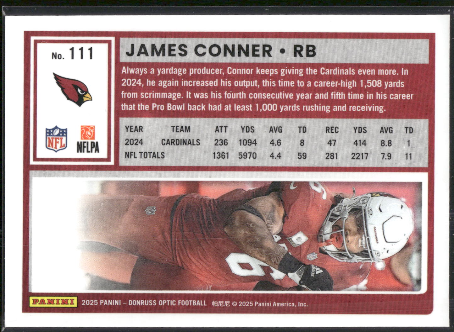 2025 Donruss Optic #111 James Conner