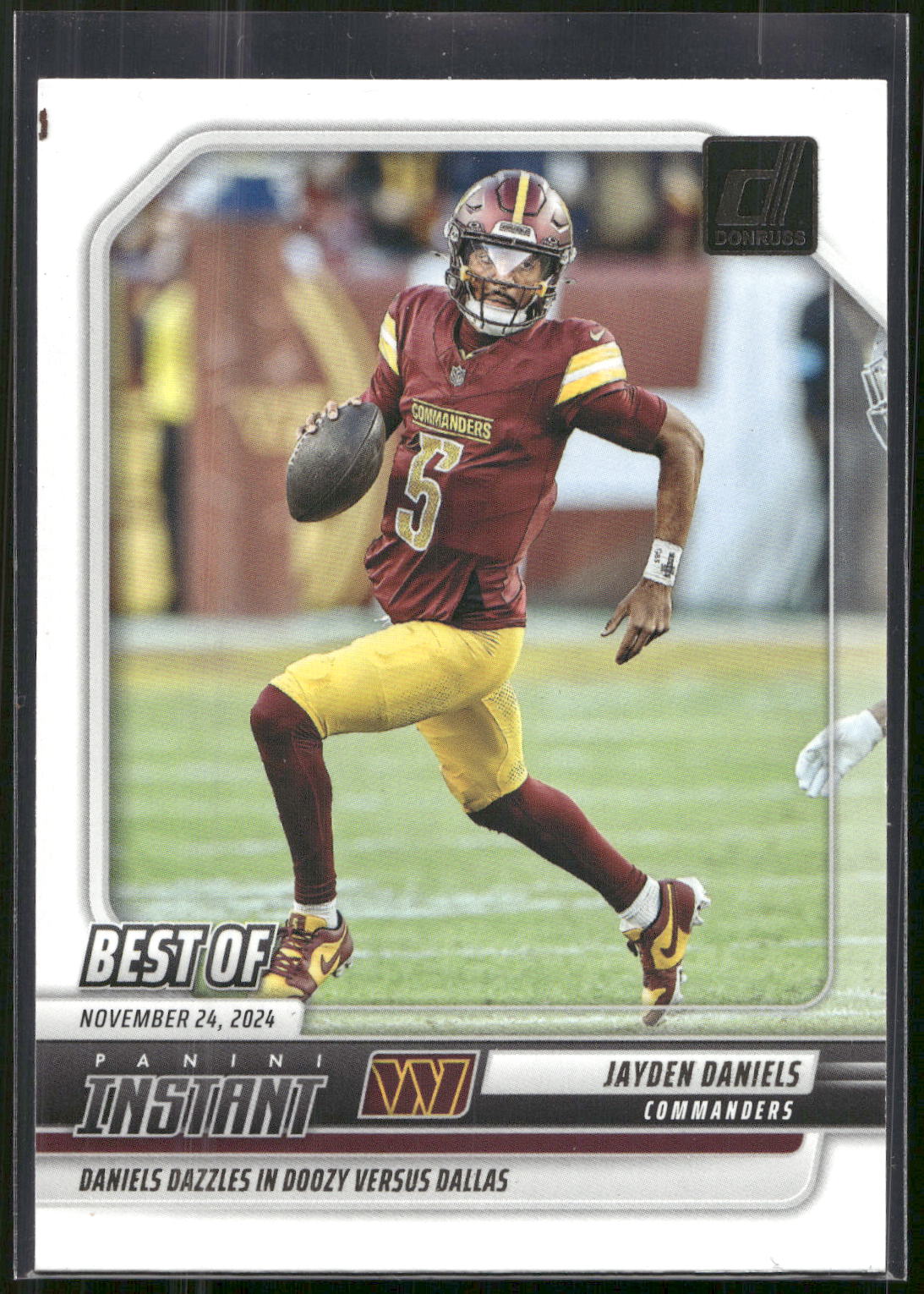 2025 Donruss #INS-JDS Jayden Daniels Best of Instant