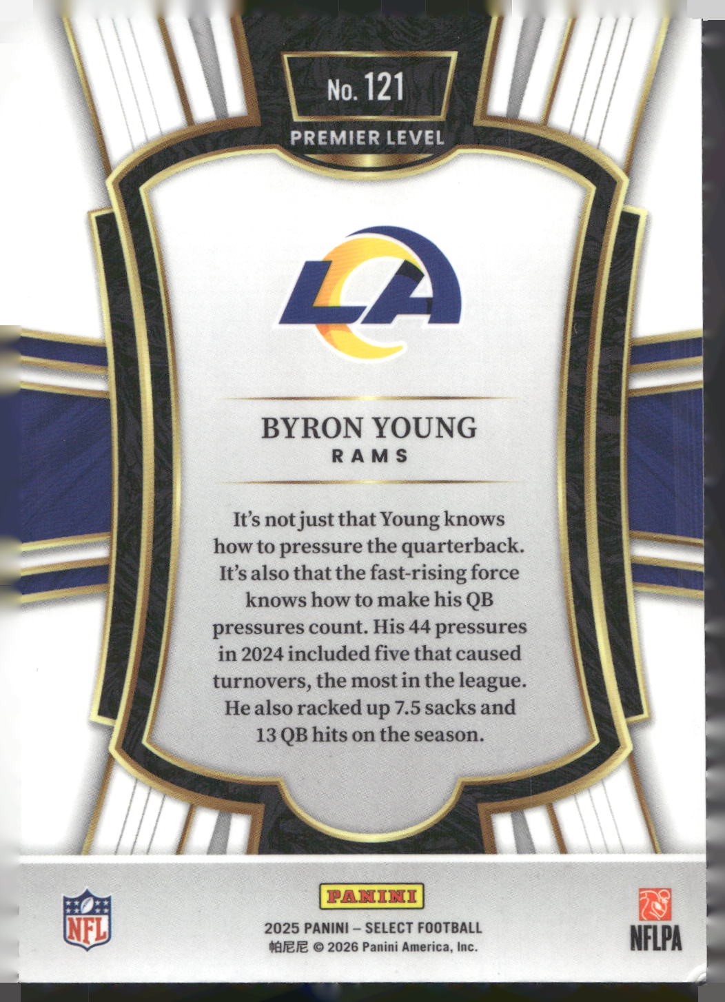 2025 Panini Select #121 Byron Young