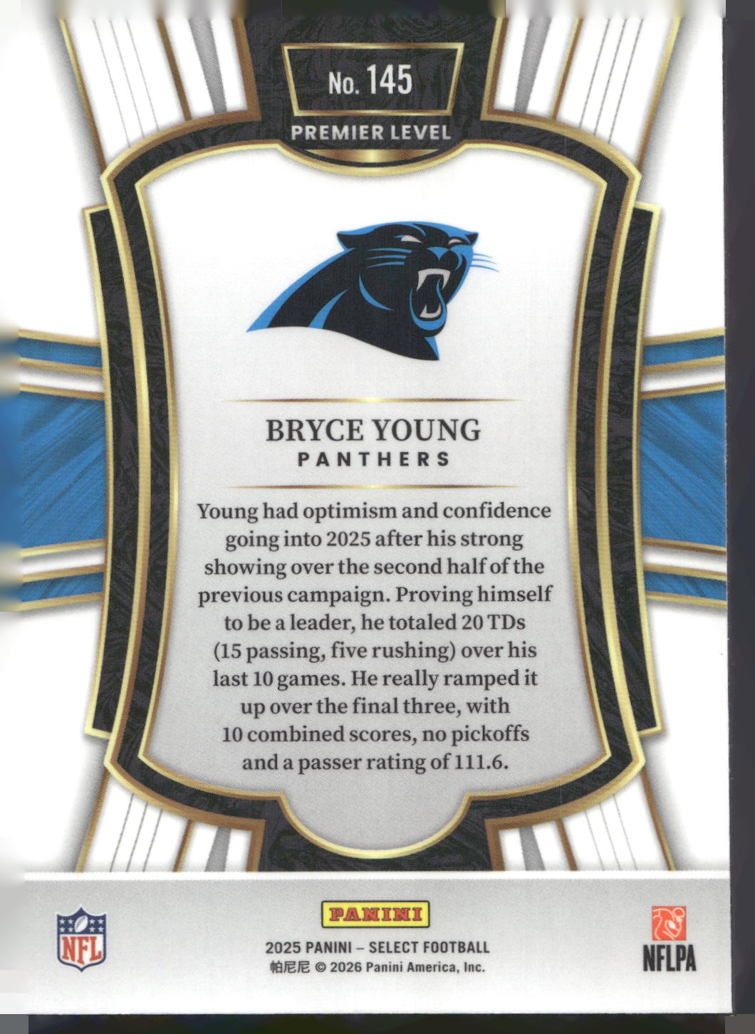 2025 Panini Select #145 Bryce Young