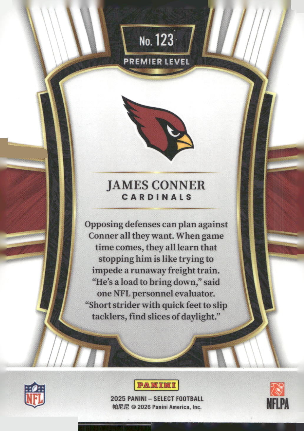 2025 Panini Select #123 James Conner