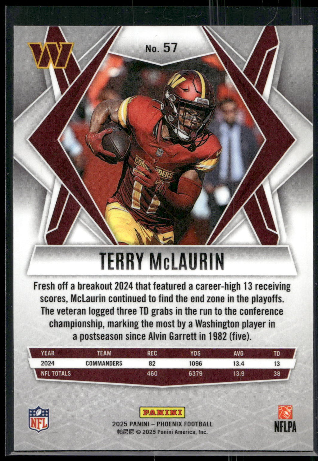 2025 Panini Phoenix #57 Terry McLaurin