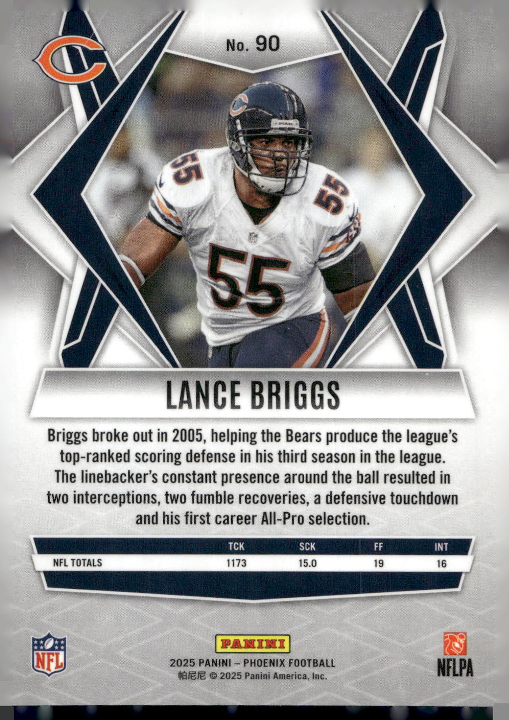 2025 Panini Phoenix #90 Lance Briggs
