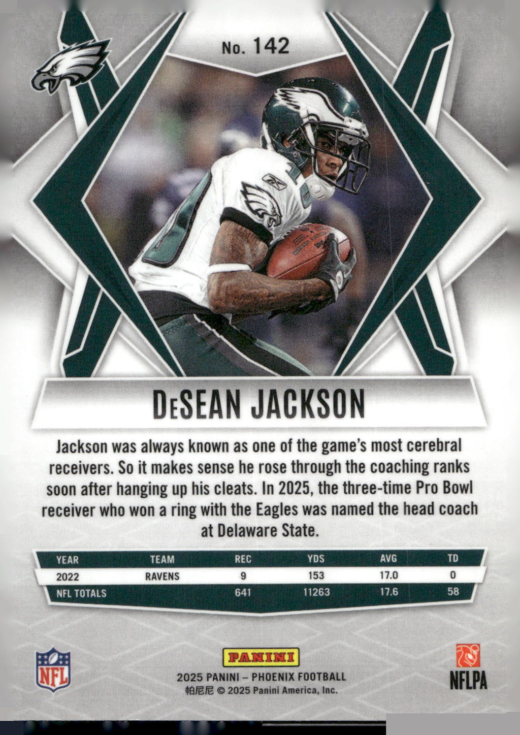 2025 Panini Phoenix #142 DeSean Jackson