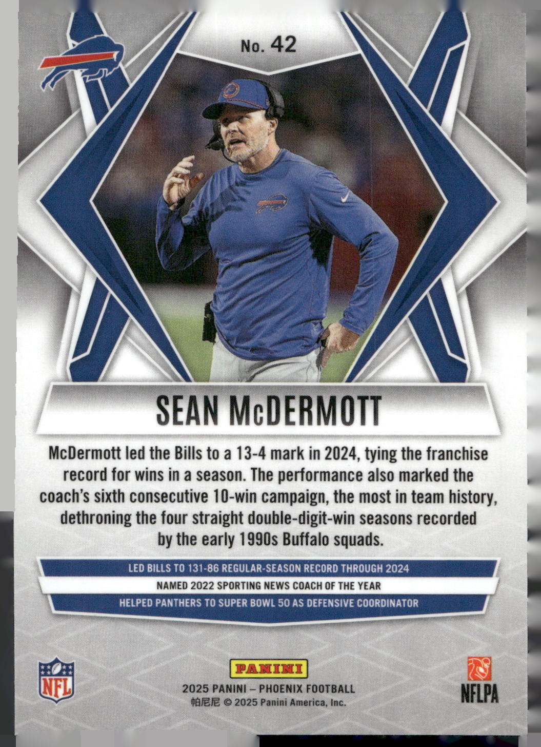 2025 Panini Phoenix #42 Sean McDermott