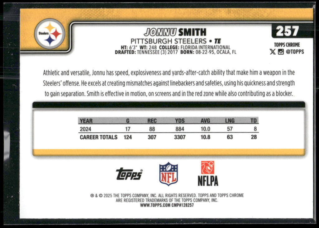 2025 Topps Chrome #257 Jonnu Smith