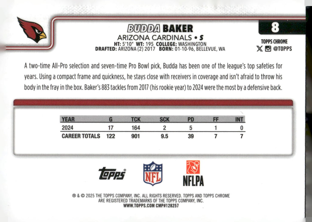 2025 Topps Chrome #8 Budda Baker