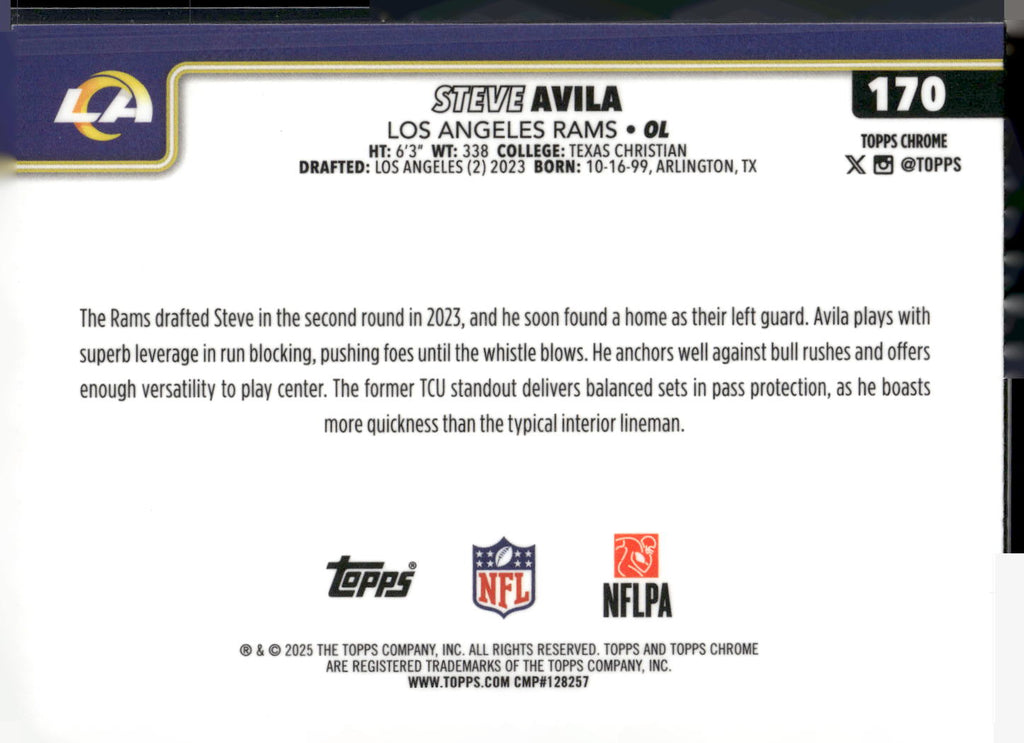 2025 Topps Chrome #170 Steve Avila
